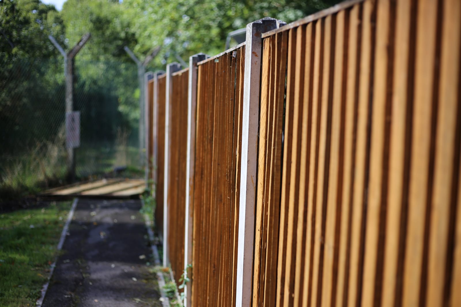 Slatted fence