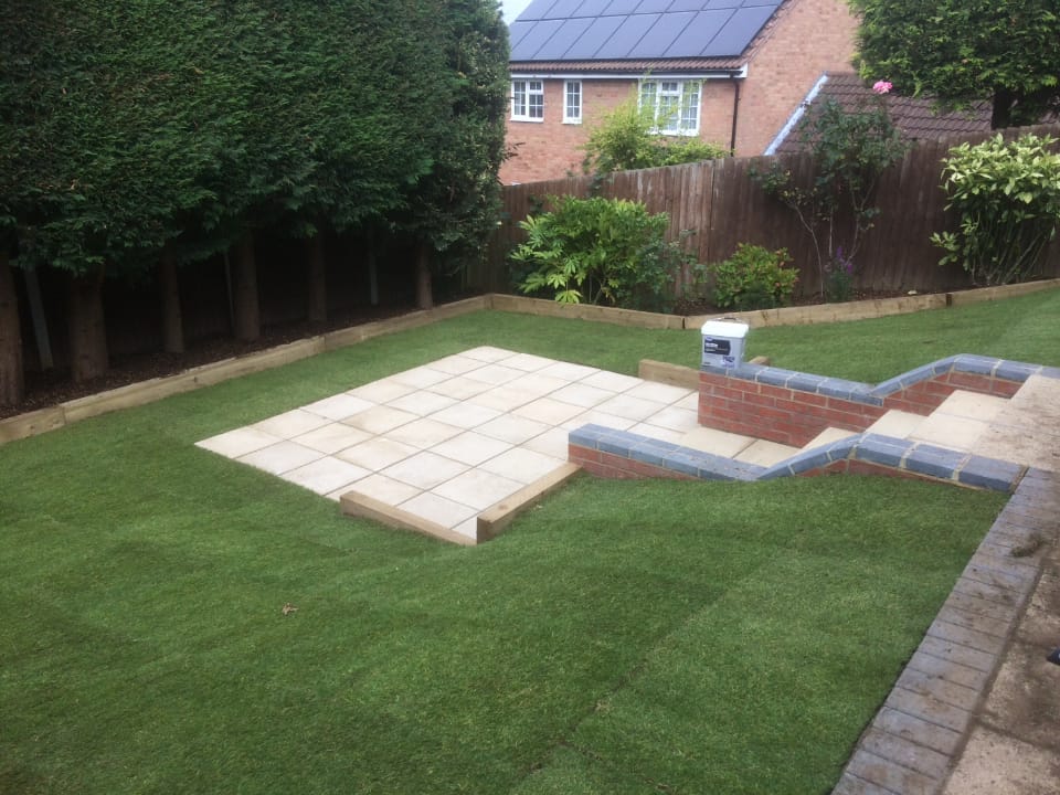 A landscaped garden in Colchester