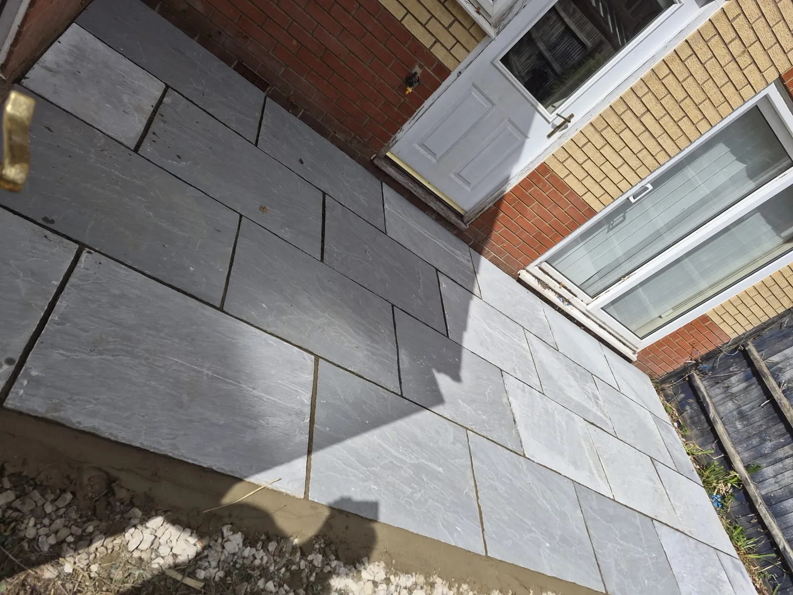 Slate patio