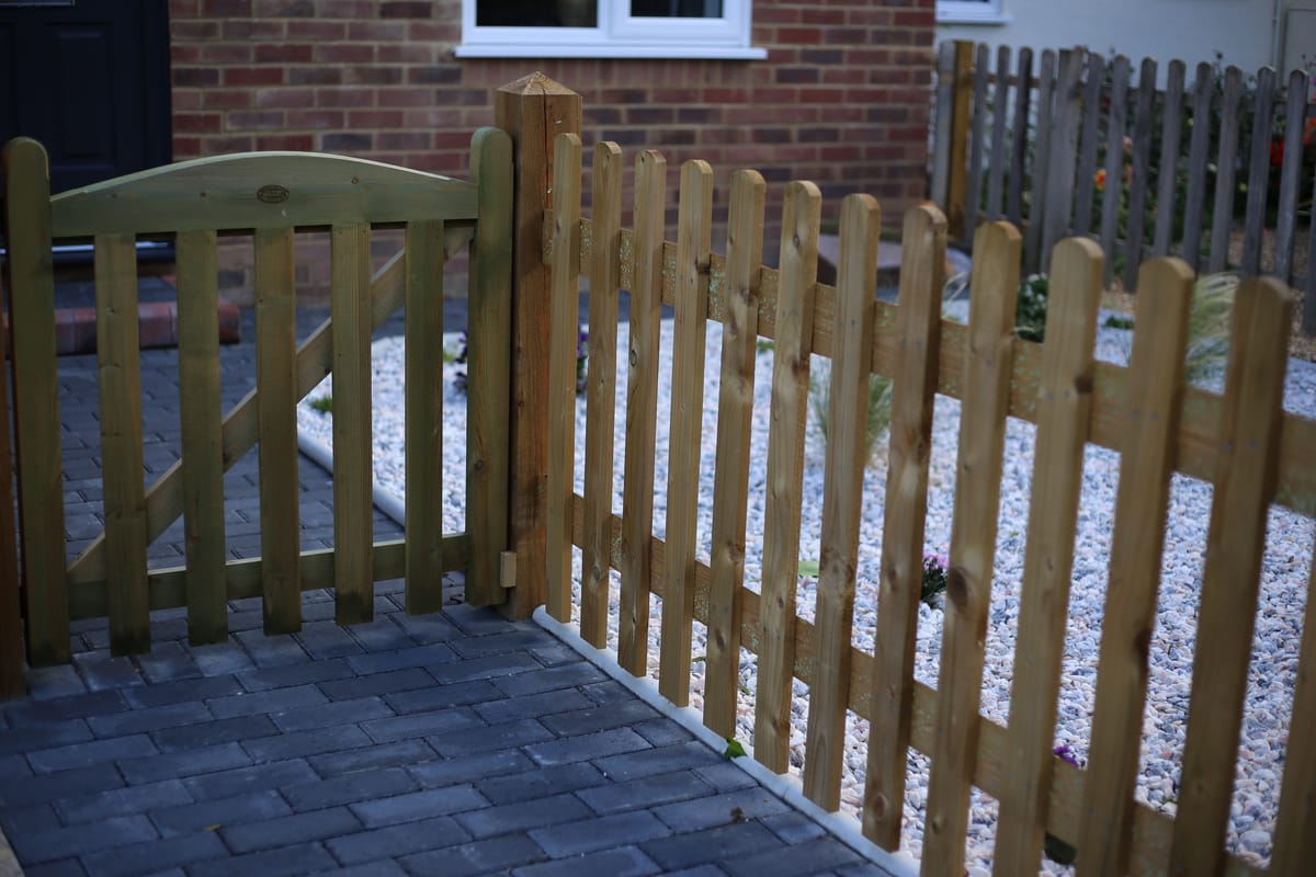 A fence and gate in Colchester